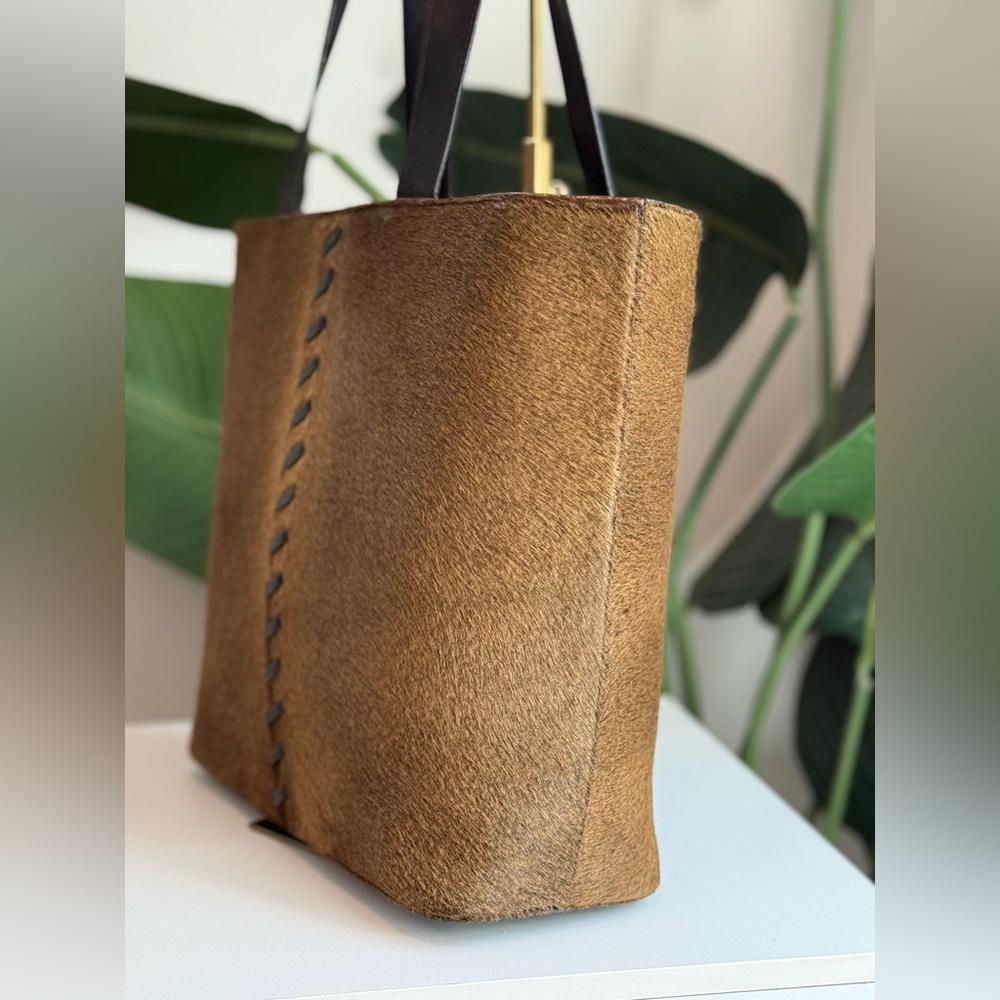 Saint Laurent by Tom Ford ‘Mombasa’ Pony Hair Tote Bag - Picture 2 of 9